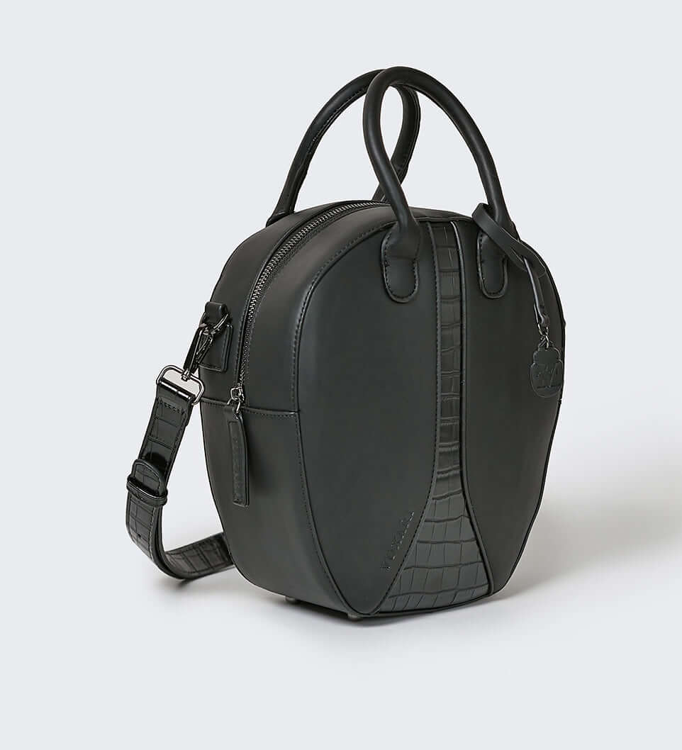 Luxury Recycled Vegan Bag Black Leather –